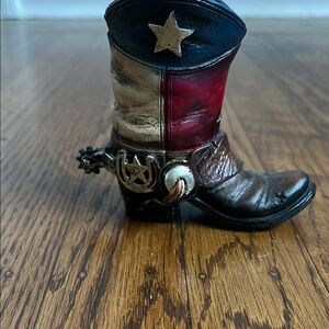 Barton Patriotic Cowboy Boot Figurine/vase 
New